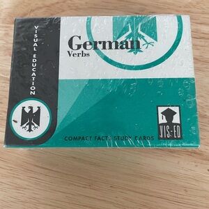 German Verbs Cards: Compact Facts - Cards By Vis-Ed (Visual Education) -NEW